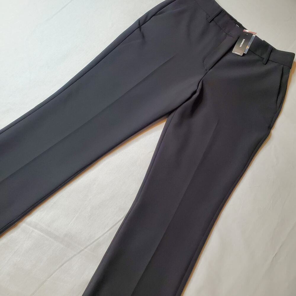 Express Women Size 4L NWT Editor MidRise Bootcut Pant Studio Stretch Twill Black